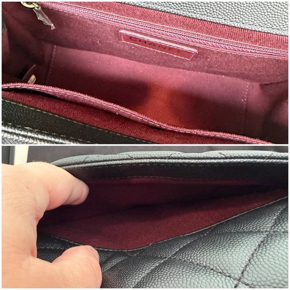 Chanel Black Caviar Leather Business Affinity in Medium